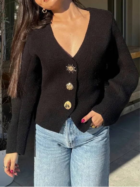 V-neck Cardigan