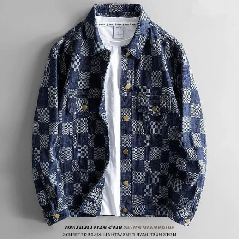 Jacquard Denim Jacket