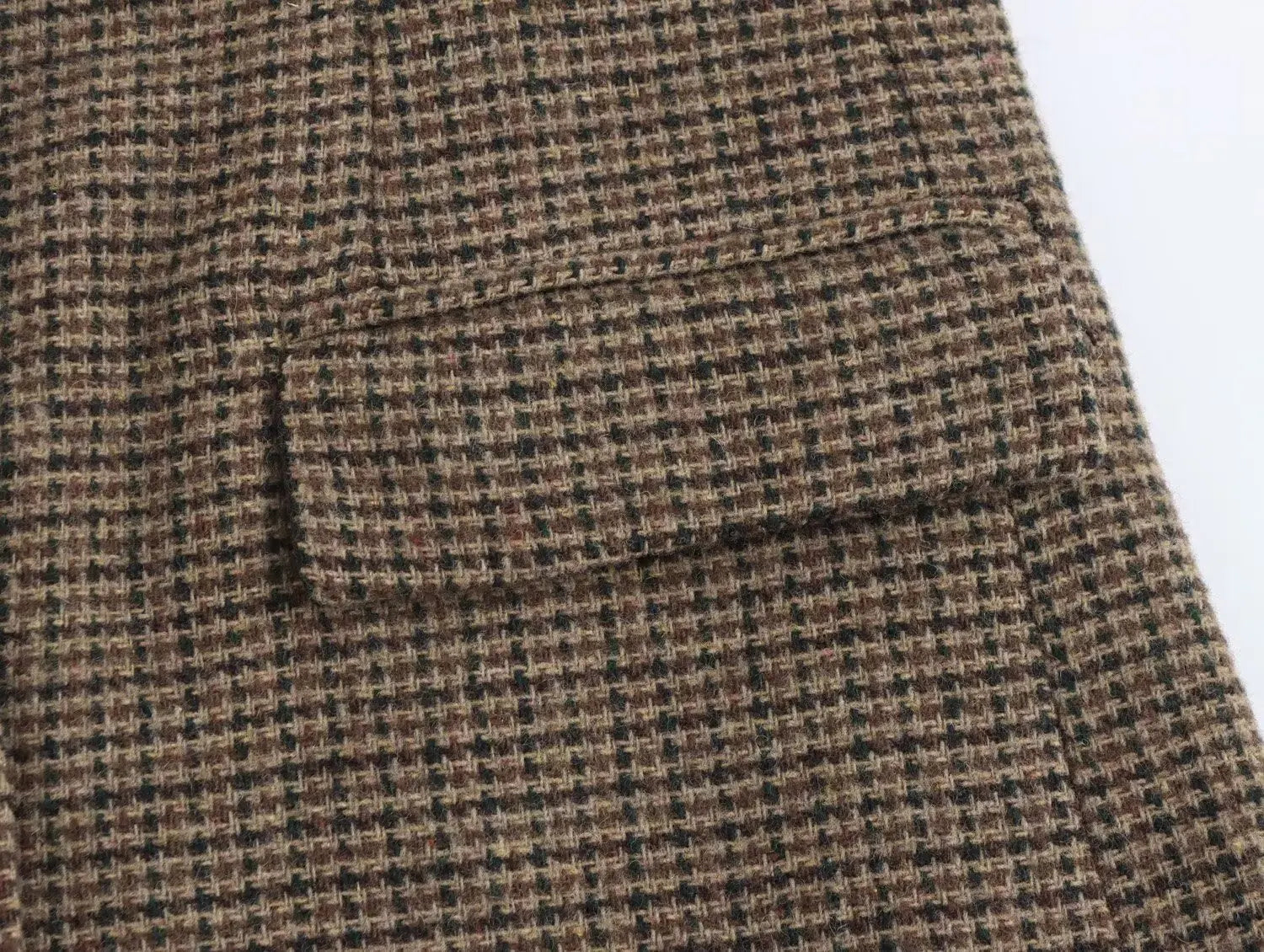 Plaid Wool Blend Suit