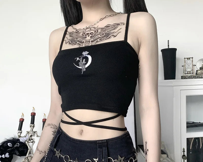 Gothic Crop Cami Top