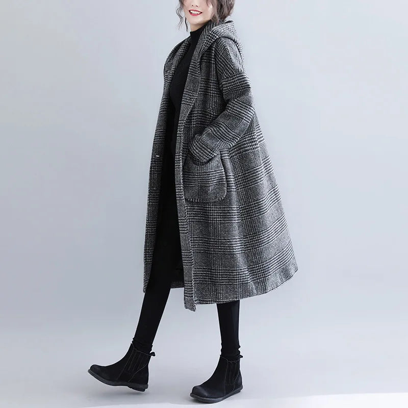 Woolen Hooded Coat