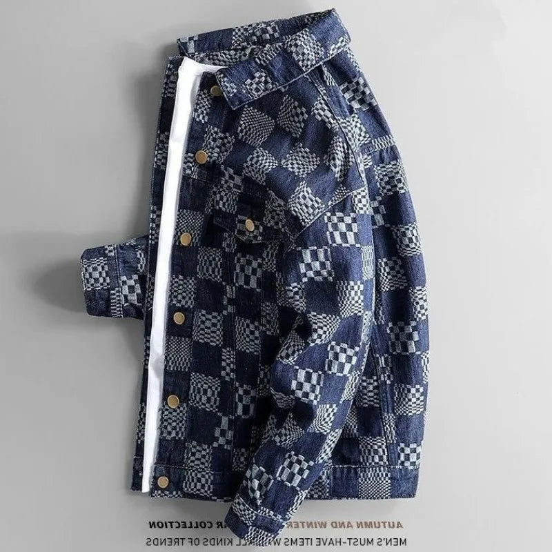 Jacquard Denim Jacket