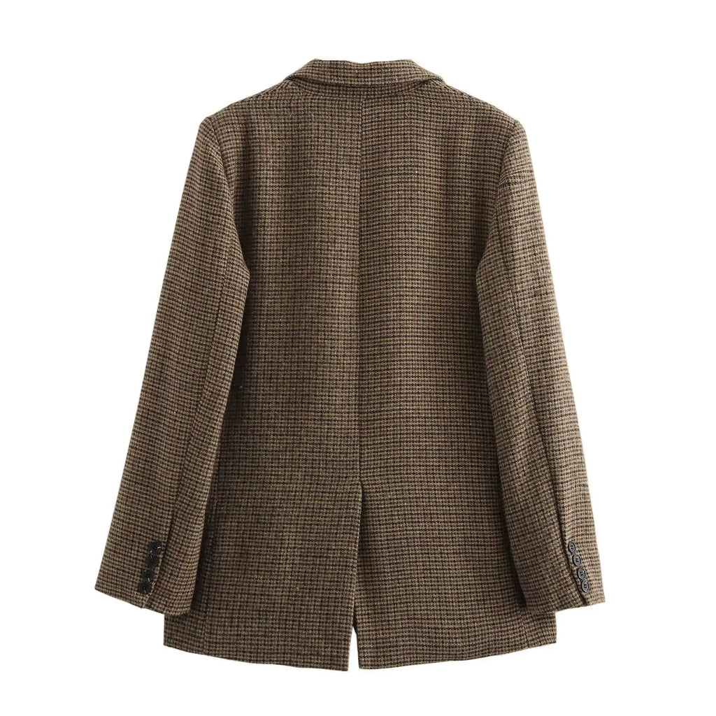 Plaid Wool Blend Suit