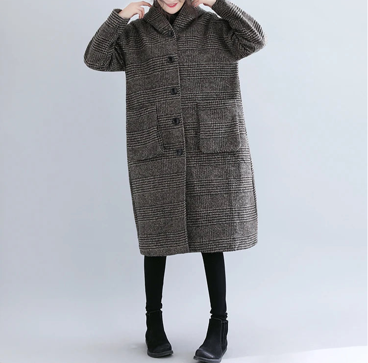 Woolen Hooded Coat