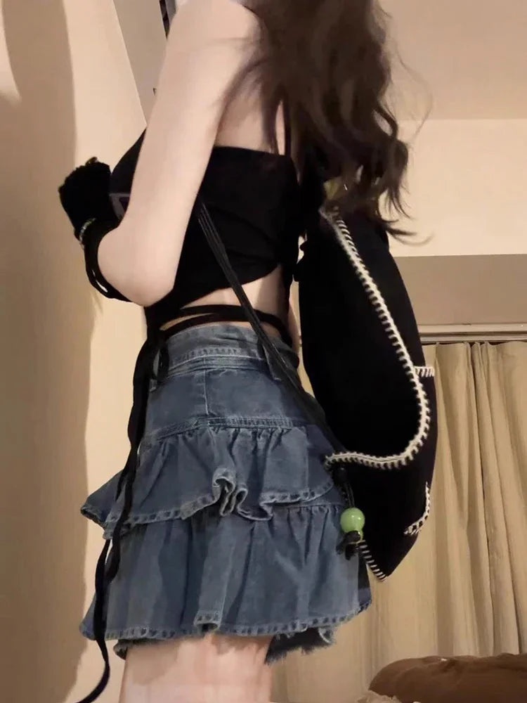 Denim Mini Skirt