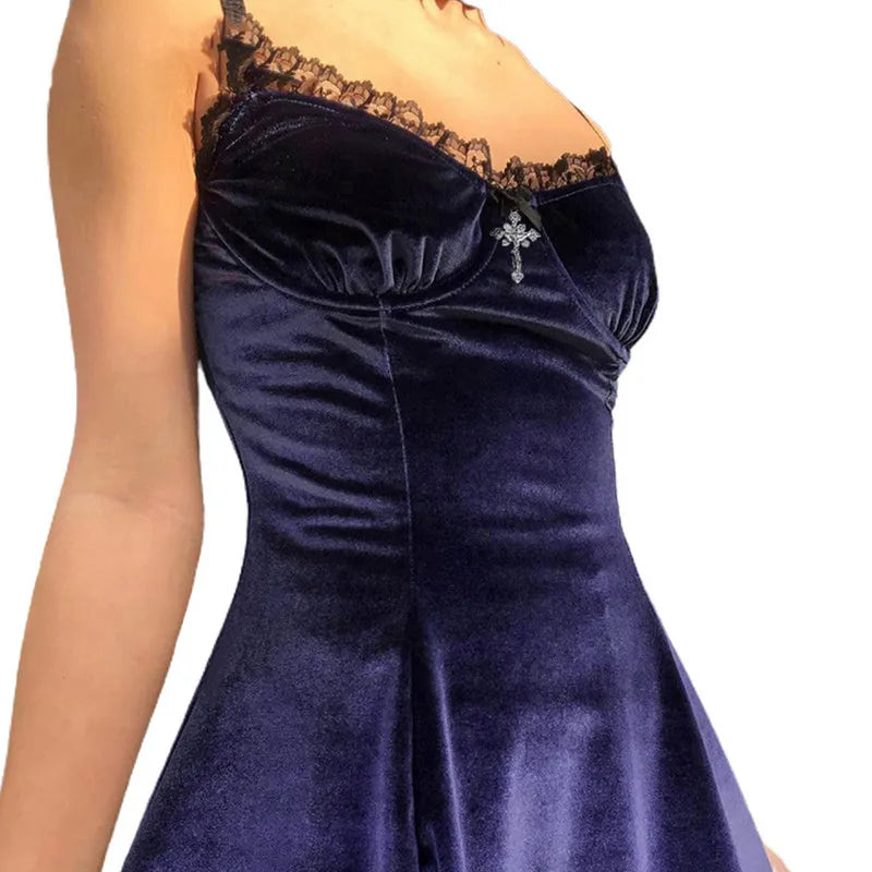 Ruffles Velvet Dress