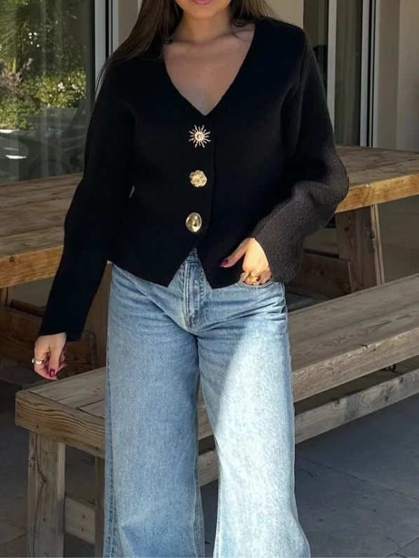 V-neck Cardigan