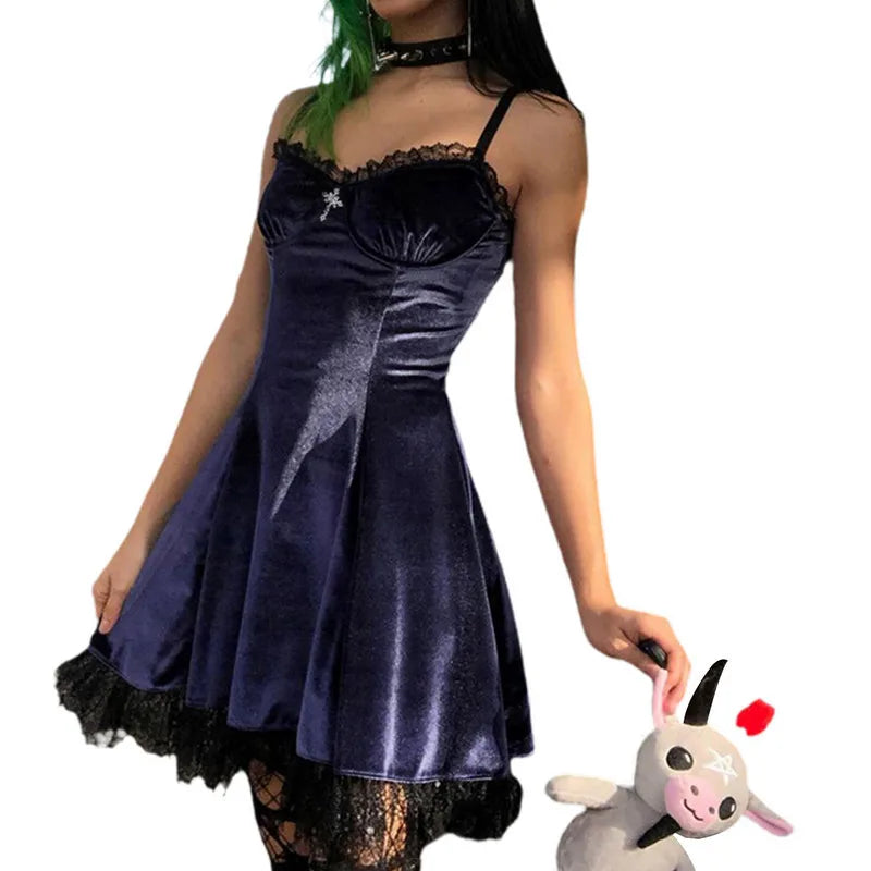 Ruffles Velvet Dress