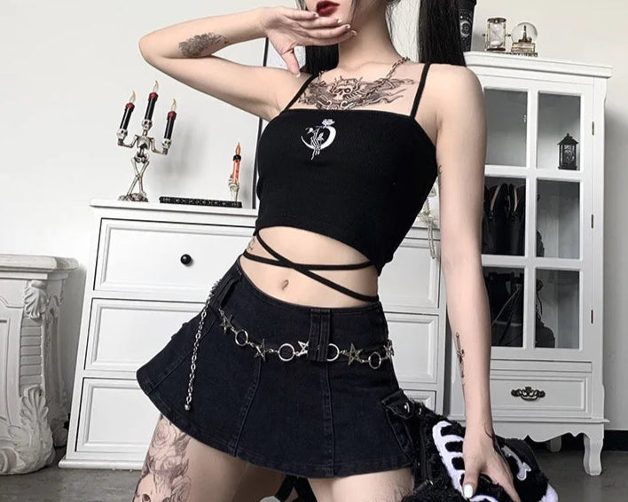 Gothic Crop Cami Top