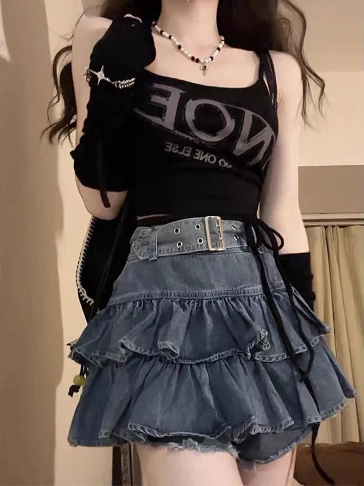 Denim Mini Skirt