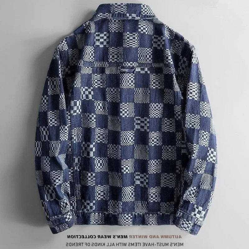 Jacquard Denim Jacket