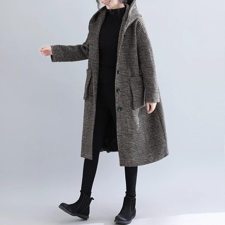 Woolen Hooded Coat