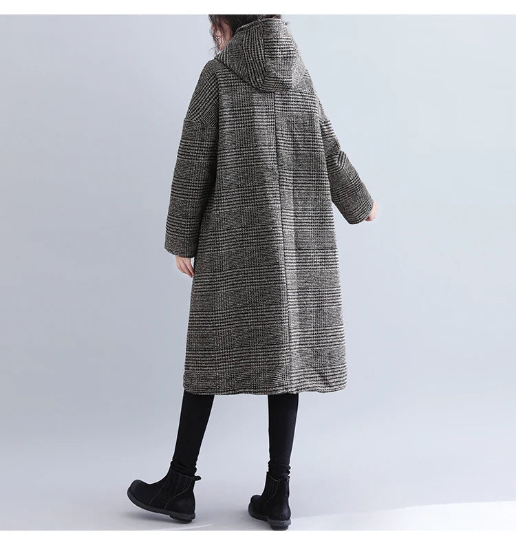 Woolen Hooded Coat